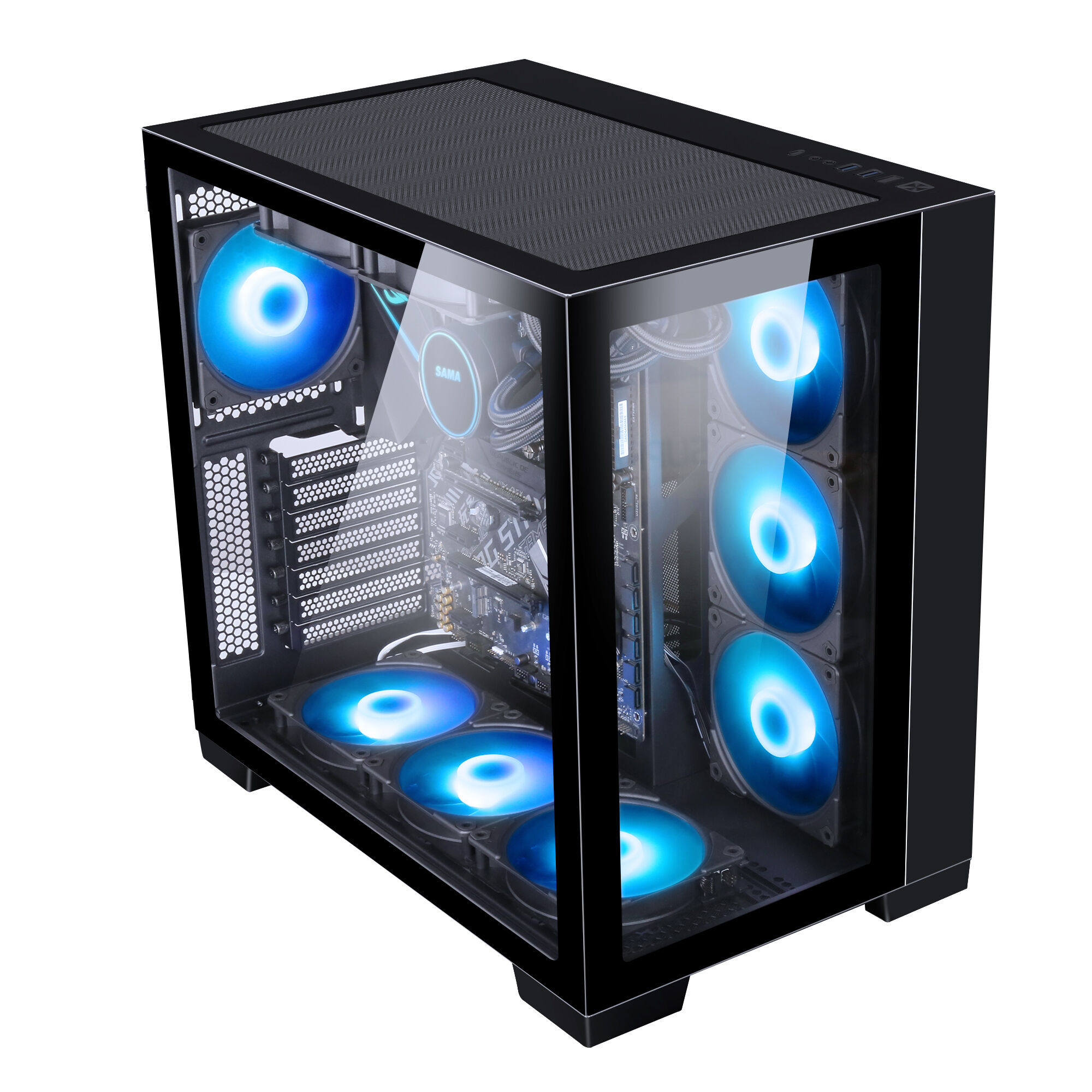 Buy Wholesale China Sama 360mm Radiator Computer Cases Towers Double ...