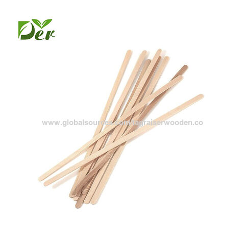 Wooden Honey Dipper Stirrer Stick for Coffee Blender Frother