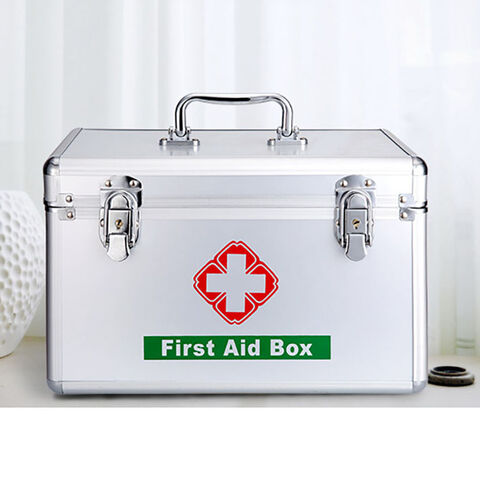 Buy Wholesale China Home Medicine Box Aluminum Alloy Medicine Box Large  Portable Medical First Aid Box Home Enterprise Medicine Storage Box & First  Aid Kit at USD 7