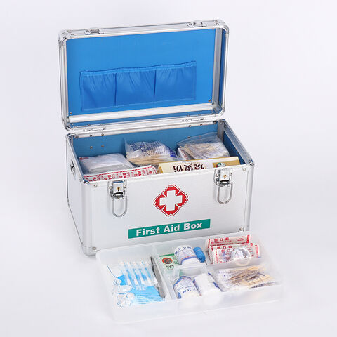 Bulk Buy China Wholesale Home Medicine Box Aluminum Alloy Medicine Box  Large Portable Medical First Aid Box Home Enterprise Medicine Storage Box  $7 from Free Market Co., Ltd.
