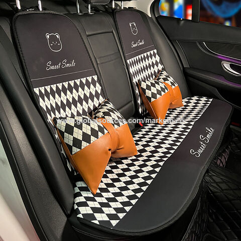 Luxus 5D PU Leder Autositzbezug Universal Sitzschoner Fahrersitz Auto-Sitzauflag