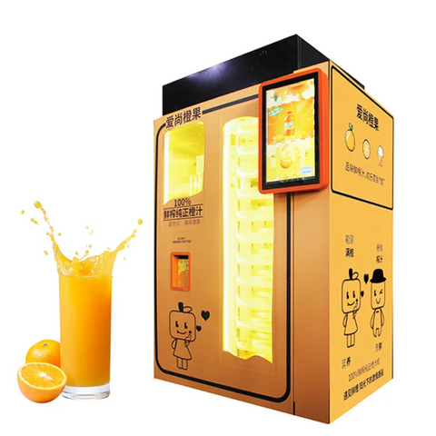 Orange juice outlet vending machines