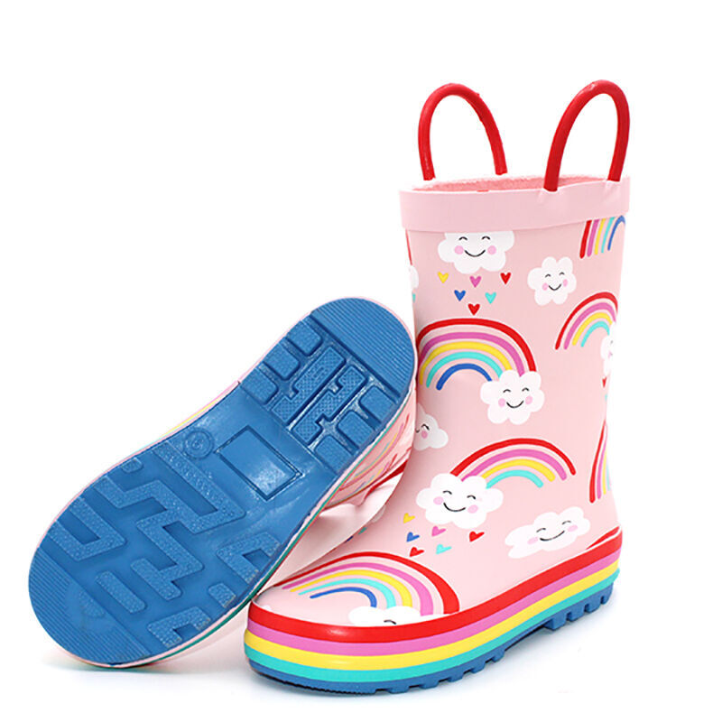 Compre Botas De Lluvia De Caucho Arco Iris Para Ni os Correa Mango