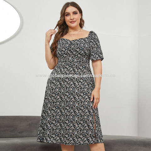 2023 Short Sleeve Spring Summer Plus Size Women's Casual Dresses