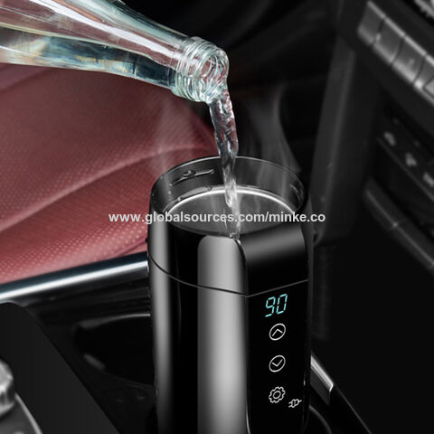 12V 450ml Steel Vehicle Heating Cup Electric Heating Car Kettle Coffee  Heated Mug USB Heating Car Coffee Mug Thermos Cup