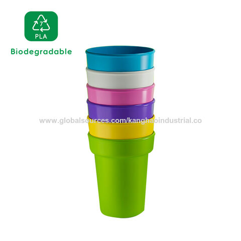 4 Pieces 300ml Unbreakable Mugs, Reusable Plastic Cup, Portable Coffee Cups  For Cold Hot Drinks, Water Juice Cocktail - 4 Colors