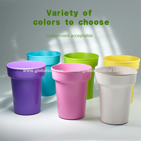 4 Pieces 300ml Unbreakable Mugs, Reusable Plastic Cup, Portable Coffee Cups  For Cold Hot Drinks, Water Juice Cocktail - 4 Colors