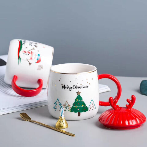 New Creative Christmas Cup High-value Ceramic Cup Mug Cartoon