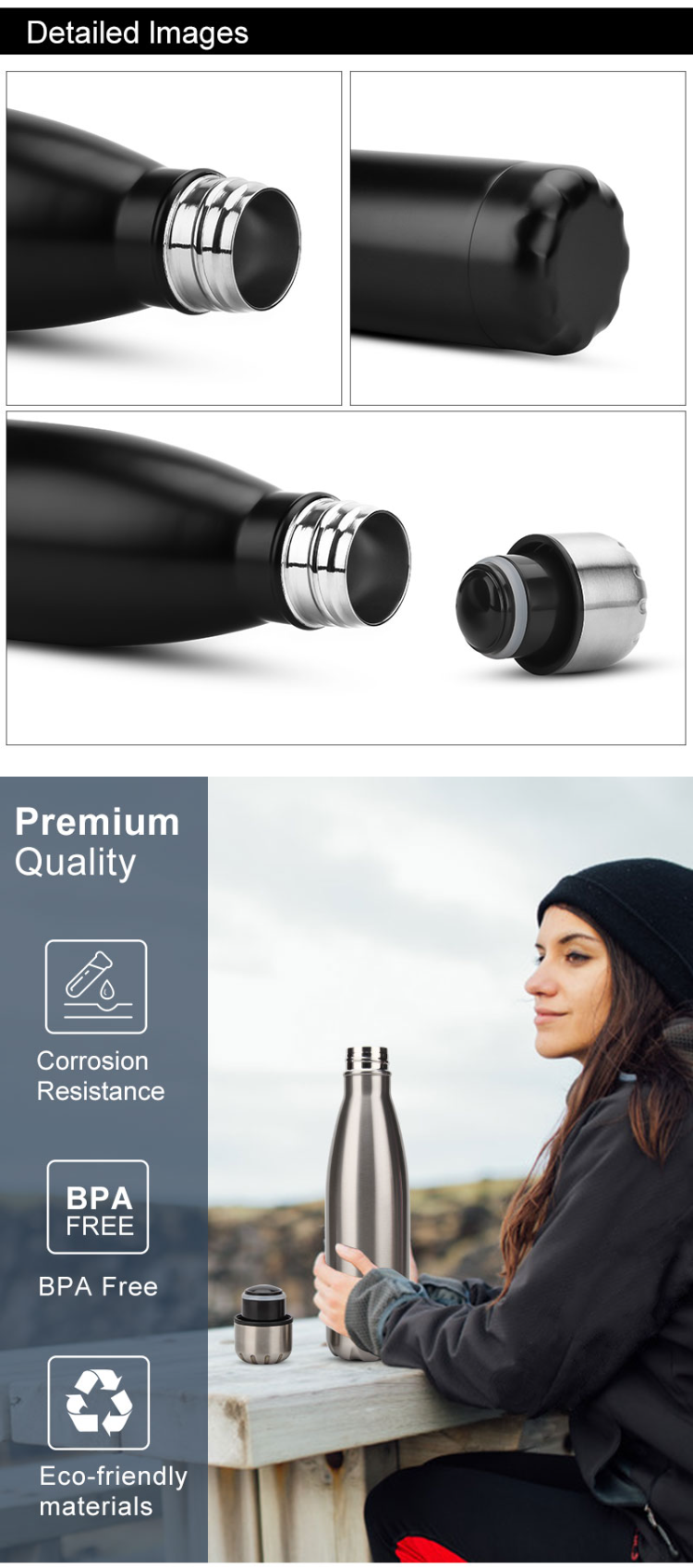 Buy Wholesale China Custom Unique Logo 500ml Double Wall Insulated ...