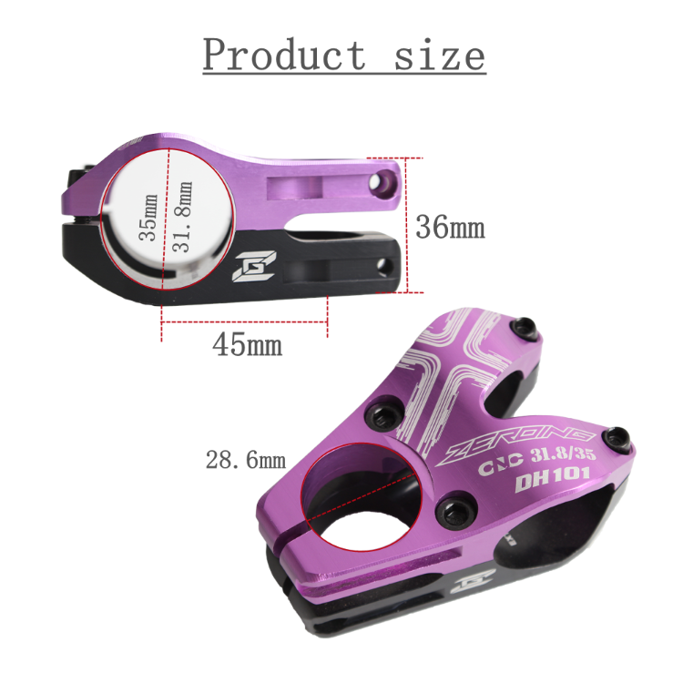 Buy Wholesale China Zeroing Bicycle Stem Mtb Bike Short Stem Colorful ...