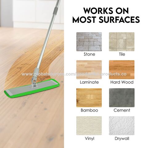 Mopa de microfibra para limpieza de pisos, mopa de piso de madera dura  giratoria de 360 grados, mopa de limpieza de suelos laminados, mopa seca  para