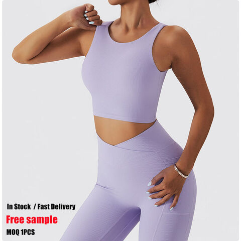 Hight Quality Gym Tshirt Workout Tops Women Tank Womens Sports Sport Bra  Fitness Deportivo Mujer Yoga Crop Top $8.3 - Wholesale China Yoga Outfits  Seamless Notch Neckline Sleeveless at factory prices from