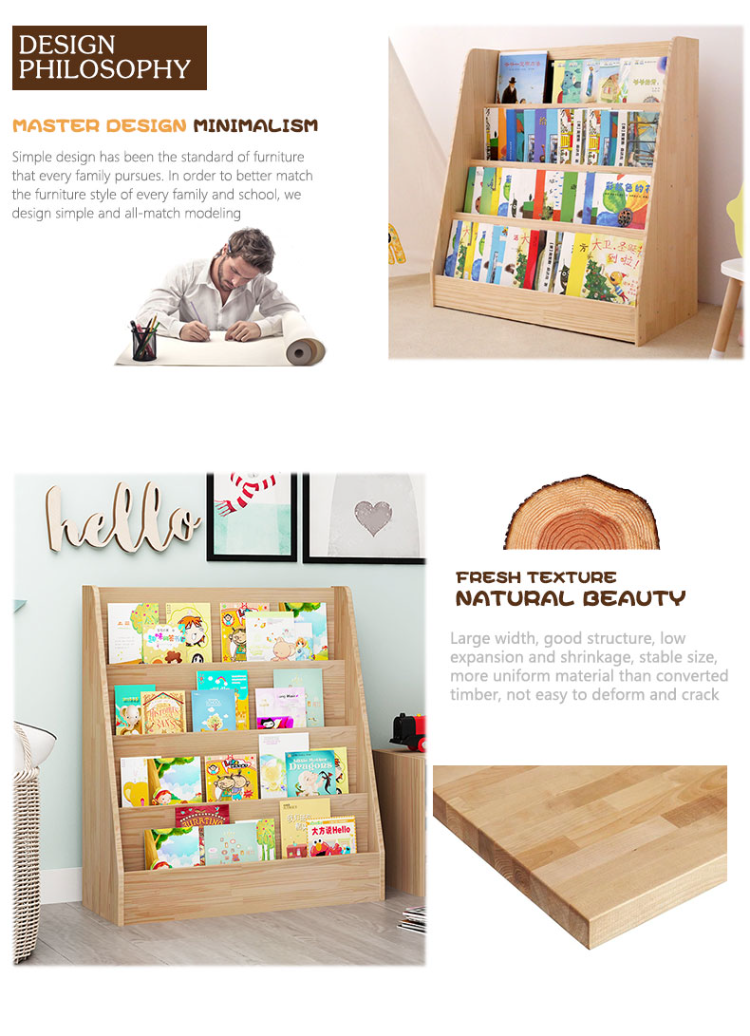 Buy Wholesale China Xiair Kid Wood Bookshelf With Storage For