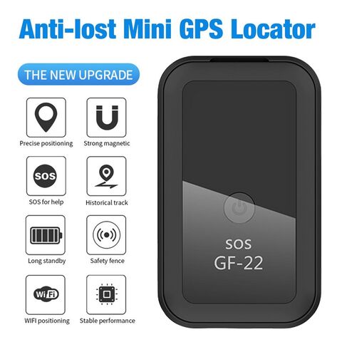 GF-22 Localisateur GPS Sans Fil Intelligent Positionnement Précis Voiture  Moto Antivol Tracker (Noir) 