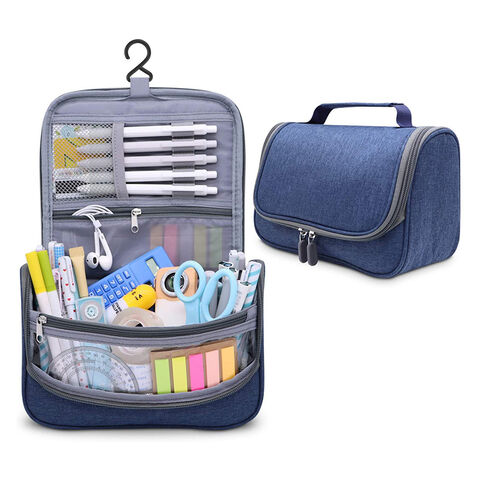 Pencil Case Big Capacity Pen Marker Holder Pouch Box Makeup Bag Oxford  Cloth Bag
