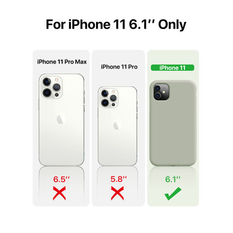 Funda de Silicona Líquida Antigolpes de Alta Calidad para iPhone 11 6.1" con Microfibra Suave - Verde Patina