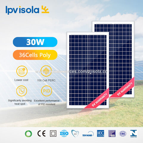 Achetez en gros Panneau Solaire Isola 20w /30w/40w 50w Panneaux