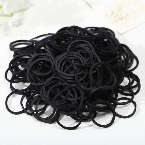 Buy Wholesale China Mini Hair Black Rubber Bands Elastic Hair Rubber Band  For School Home And Office Use Stationery Supplies & Rubber Bands at USD 3