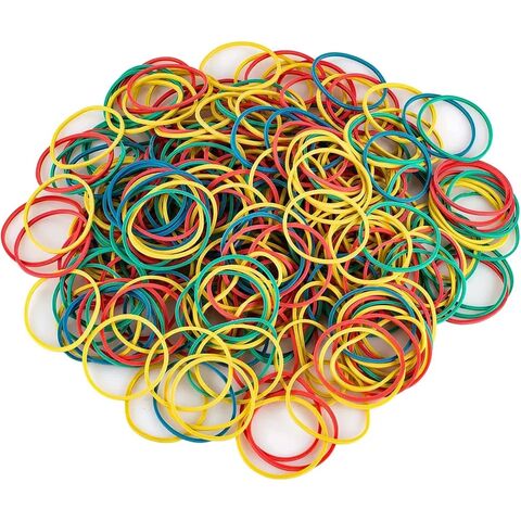 50 PCS Rubber Bands White Color Rubber Elastic Bands Office Home Rubber Band