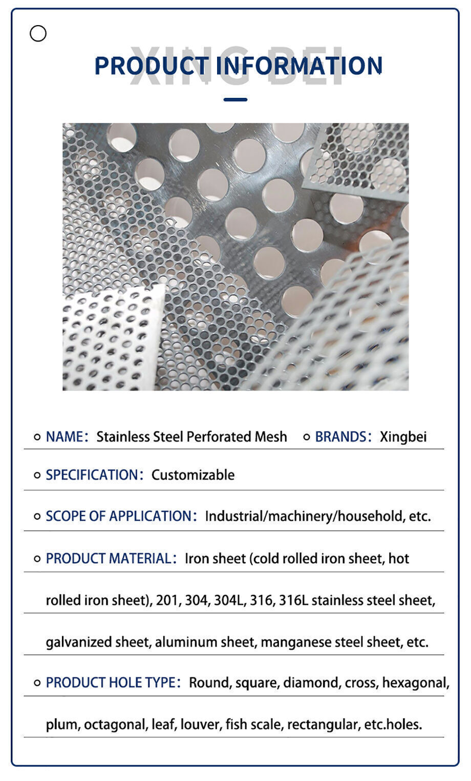 Buy Wholesale China China Supplier Perforated Mesh Prices Punching Hole