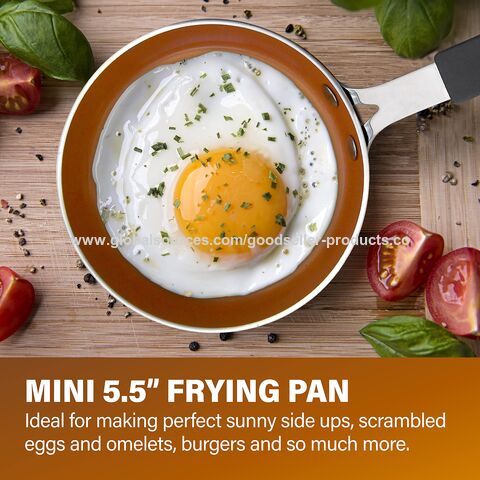 Buy Wholesale China Steel Mini Egg And Omelet Pan With Ultra  Nonstick-titanium & Ceramic-coating Stay-cool Handle & Frying Pan at USD  1.88