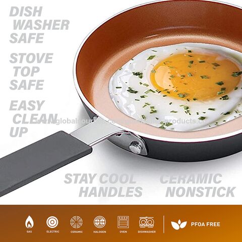 Mini Non Stick Fry Pan, Mini Pan for One Egg with Heat Resistant Handle,  Portable Camping Cooking Omelet Pan, Fast Breakfast Pan for Gas Stove