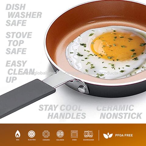 Premium Nonstick PFA-Free Ceramic-Interior Gauge Enamel Aluminum