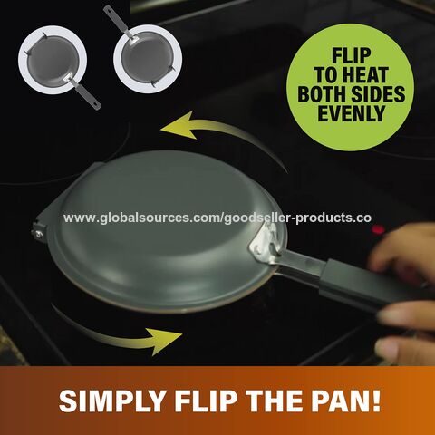 Nonstick Crepe Pan,15 inch PFOA-Free Granite Stone Coating Pan, Flat Skillet Grill Pan for Tortillas, Omelette, Pancake Induction Bottom for Glass