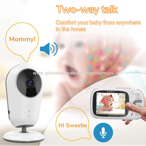 HelloBaby Moniteur vidéo pour bébé avec caméra à distance, zoom