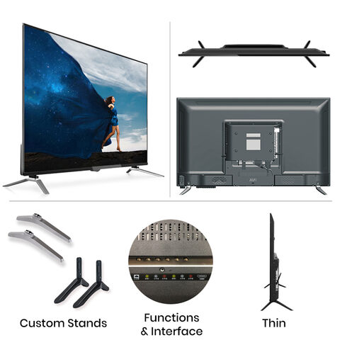 Television 42'' inch 43-inch LED TV new model (ATV, DVB-T/T2/S2) OEM  factory price supply smart/analog TV full HD TV