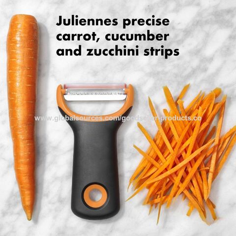 Buy Wholesale China Plastic Comfortable Handle Vegetable Fruit  Multifunctional Peeler With Transparent Storage & Vegetable & Fruit Peelers  at USD 0.69