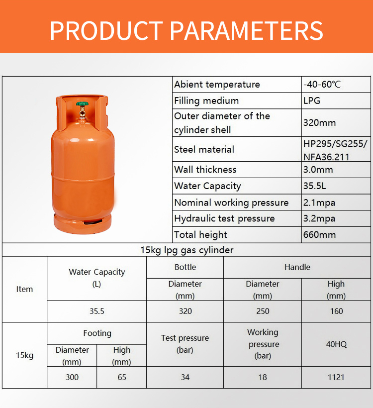 Buy Wholesale China Low Pressure 15kg Gas Cylinder Gas Tank Portable