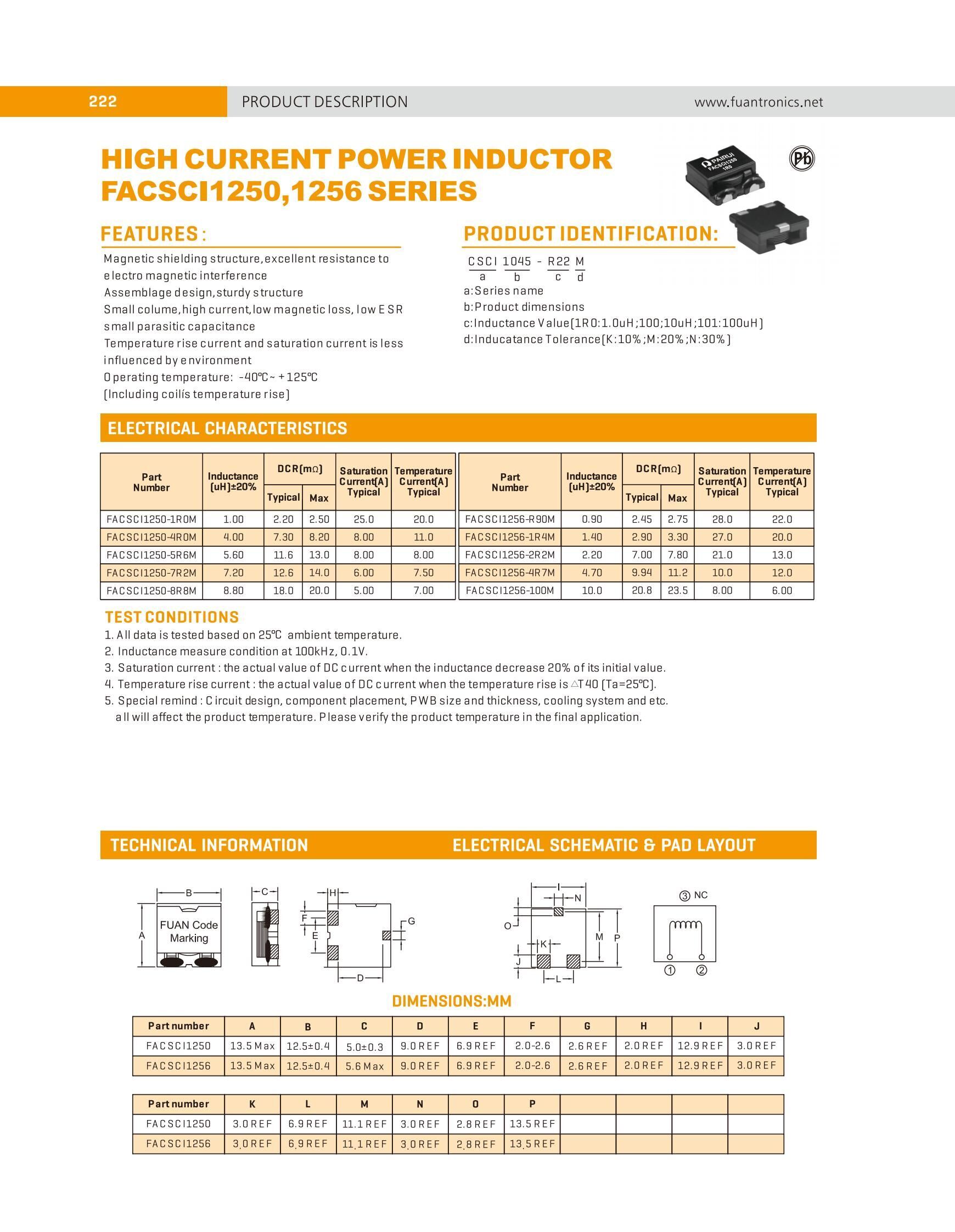 Flat Wire Sturdy Structure High Current Inductor Shielded Power ...
