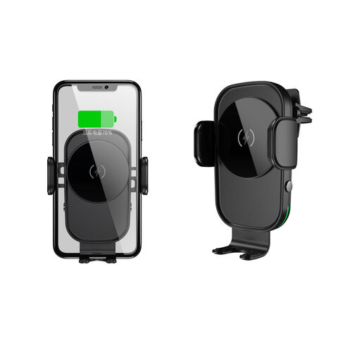 Cargador de coche Magsafe, [todo en uno] Baseus 15W soporte de teléfono de  carga rápida para ventilación de automóvil, cargador inalámbrico magnético