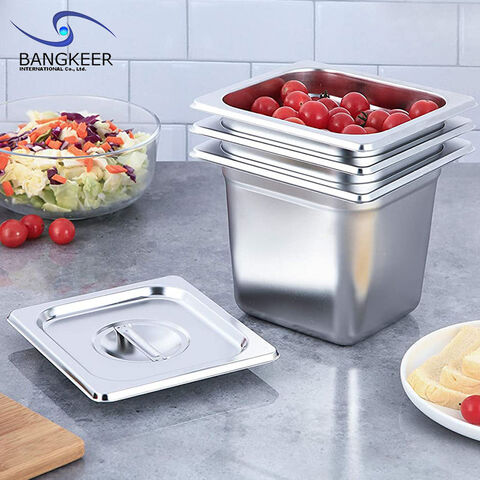 Hotel Supply Stainless Steel Food Storage Container Pan for Restaurant -  China Food Storage Container and Buffet Tray price