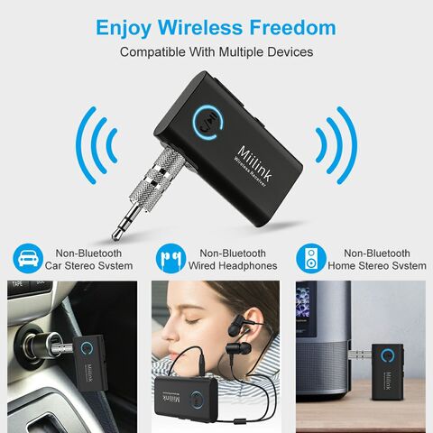 Besign BE-RCA Long Range Bluetooth Audio Adapter, HiFi Wireless Music  Receiver, Bluetooth 5.0 Receiver for Wired Speakers or Home Music Streaming