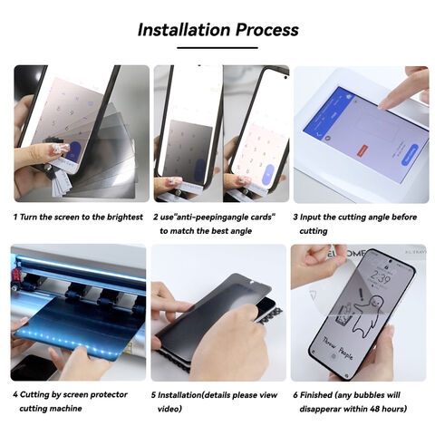 Buy Wholesale China High Quality Provacy Tpu Anti-peeping Hydrogel Front  Screen Protector Sheet Film For Cellphone Watch & Screen Protector at USD  1.99