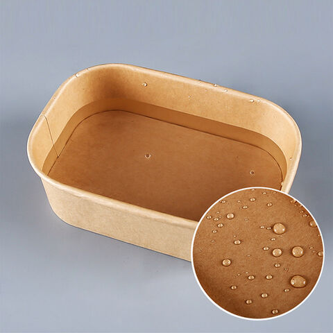 Buy Wholesale China Microwave Heating Lunch Box Spot Disposable Lunch Box  Kraft Paper Rectangular Bowl Takeout Lunch Box Disposable Bowls & Salad Bowl  at USD 0.02