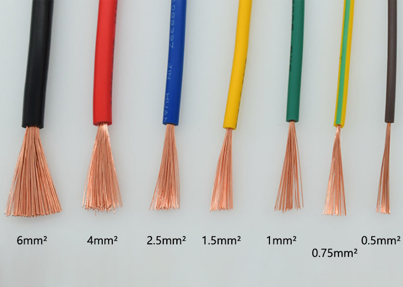 PVC Electrical Wire Cable 0.07mm² - 0.5mm² BV Single Core Copper Hard Wire
