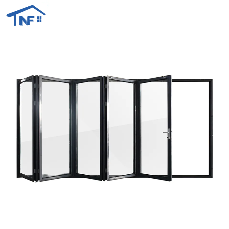 5 Year Warranty Bi-fold Doors Double Tempered Glass Sliding Bi-folding ...