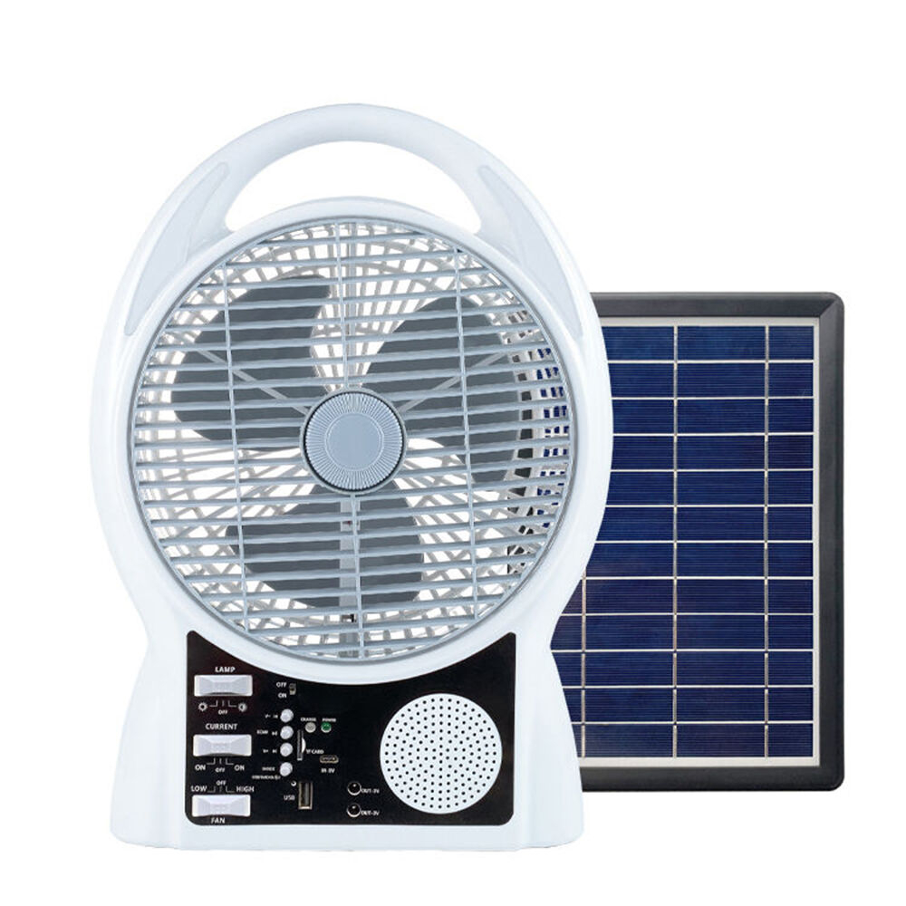 Achetez en gros Ventilateur Rechargeable Solaire Avec Lumière Led