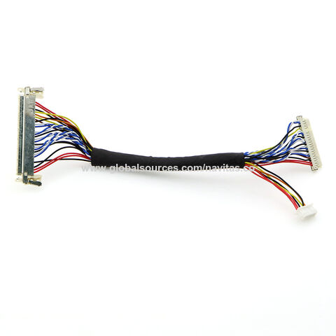 Buy Wholesale Taiwan 20/30/40-pin Lvds Connector For Laptops/apple's  Macbook/video, W/ Lcd Display Panel Male Cable & Lvds Connector