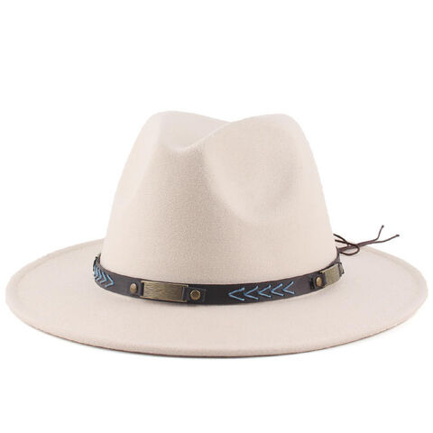 White Fedora Hat. Stylish New Look, Unisex