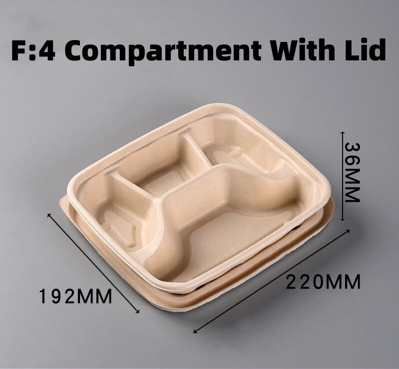 Buy Wholesale China 3 Compartment 9 Inch Disposable Sugarcane Bagasse ...