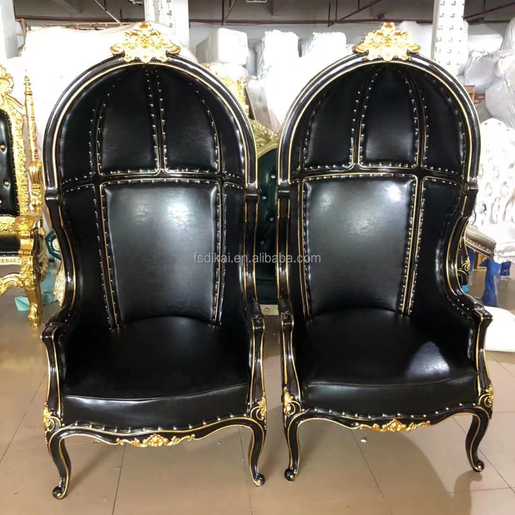 Classic Black Royal King Throne Chair Modern Wedding Banquet Chair $248 ...