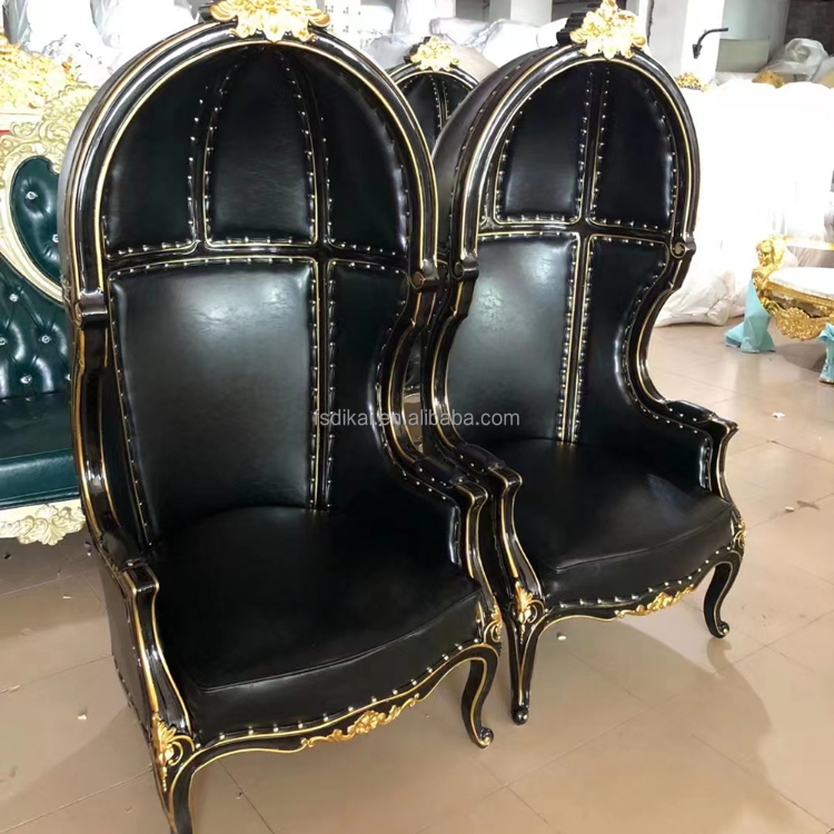 Classic Black Royal King Throne Chair Modern Wedding Banquet Chair $248 ...