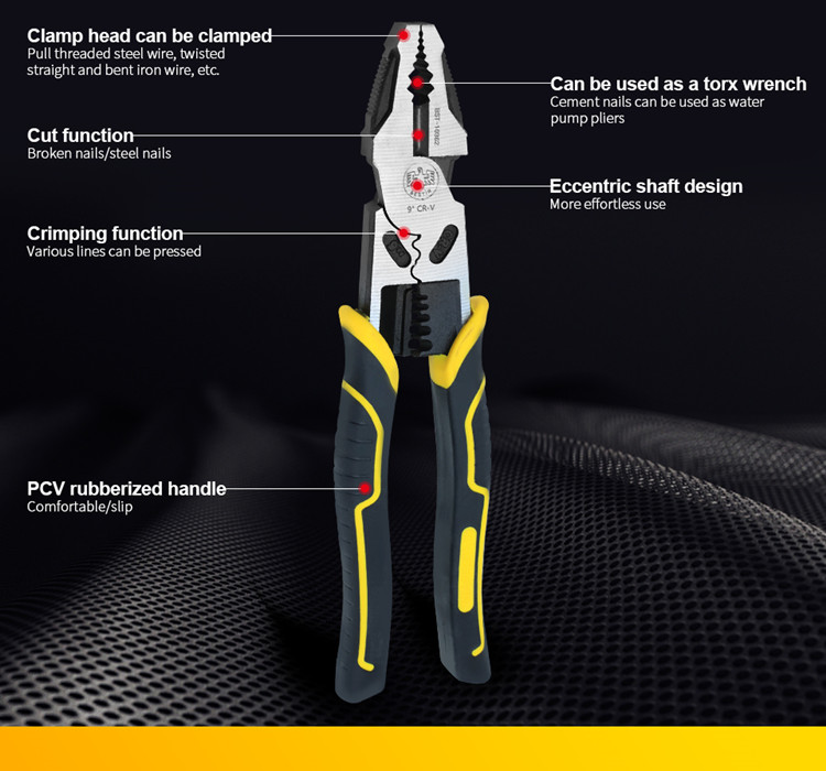 Multifunction Electrician Pliers 8" 9" Cable Wire Cutter Stripper Tool