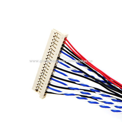 LVDS Cable 30 Pin, 1-Ch 8-Bit, For LG Type Panel (Left Supply) 