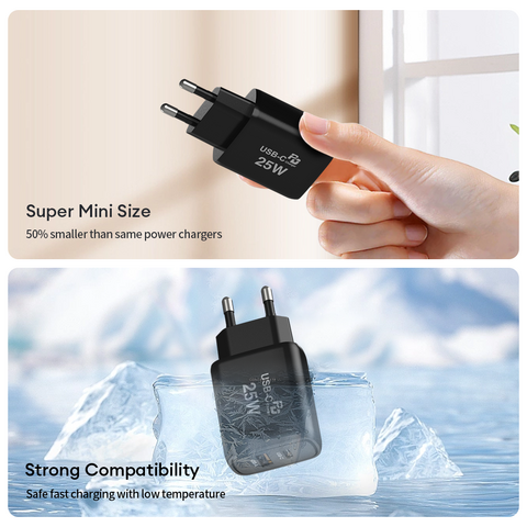 فينا بالجملة PD 25 واط شاحن كابل نوع C PD شواحن جدارية سريعة USB C نوع C محول شاحن شحن سريع لسامسونج للايفون