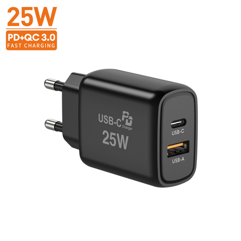 فينا بالجملة PD 25 واط شاحن كابل نوع C PD شواحن جدارية سريعة USB C نوع C محول شاحن شحن سريع لسامسونج للايفون
